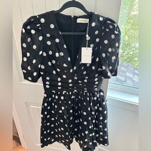 Zimmermann polka dot linen dress